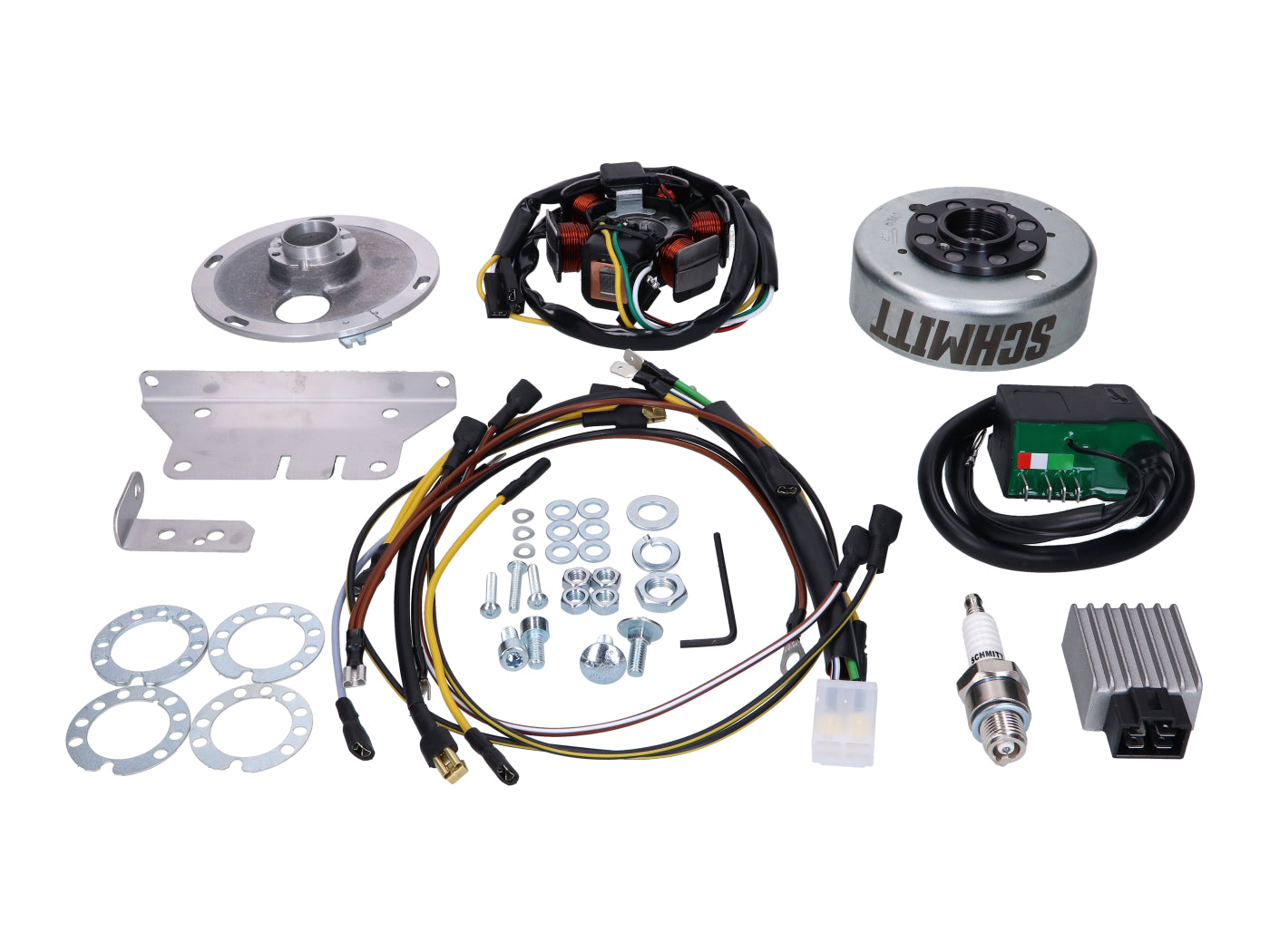 Lichtmaschine mit Zündanlage im Set (Umbausatz auf 12V) passend für S50, S51, S70, S53, S83, KR51/2, SR50, SR80 (101_Octane)