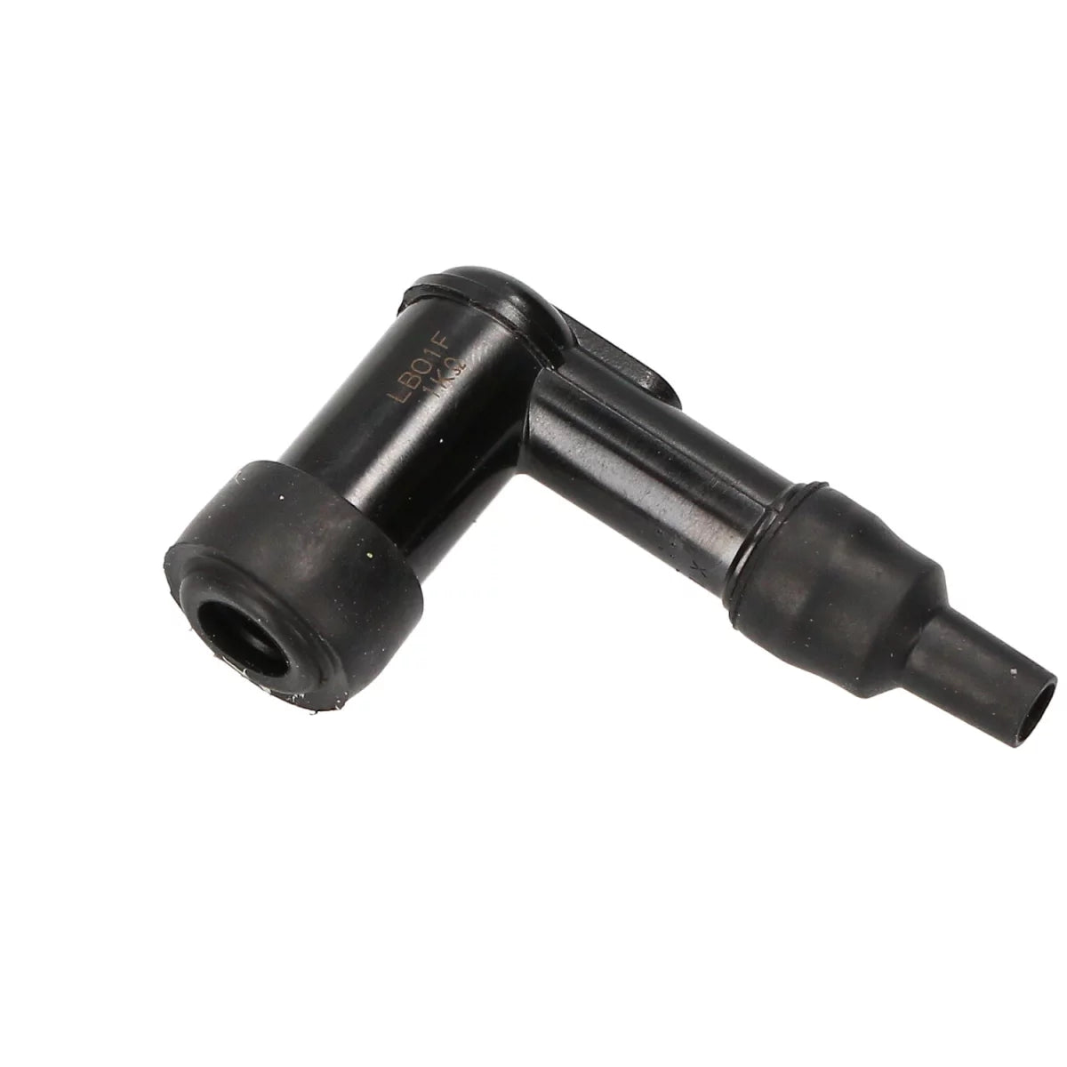 Kerzenstecker / Zündleitungsstecker / Zündkerzenstecker(5 K-Ohm) Kunststoff schwarz spritzwassergeschützt (LB05F) passend für S50, S51, S70, SR50, SR80, KR51/1, KR51/2, SR4-2, SR4-3, SR4-4 (NGK)