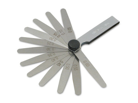 Werkzeug - Abstandslehren 0,05 - 0,5mm (Set mit 8 Blatt, 100mm) mit Schutzhülle