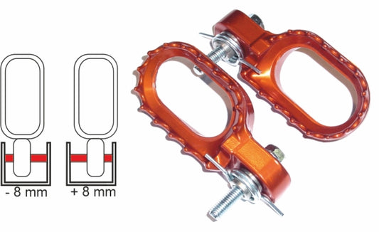 RQF Fußrasten orange