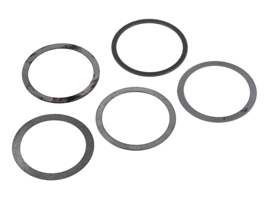 Ausgleichscheiben im Satz (5-teilig) "Dichtkappe / Abtriebswelle" passend für S50, S51, S70, S53, S83, SR50, SR80, KR51, KR51/1, KR51/2, SR4-1, SR4-2, SR4-3, SR4-4