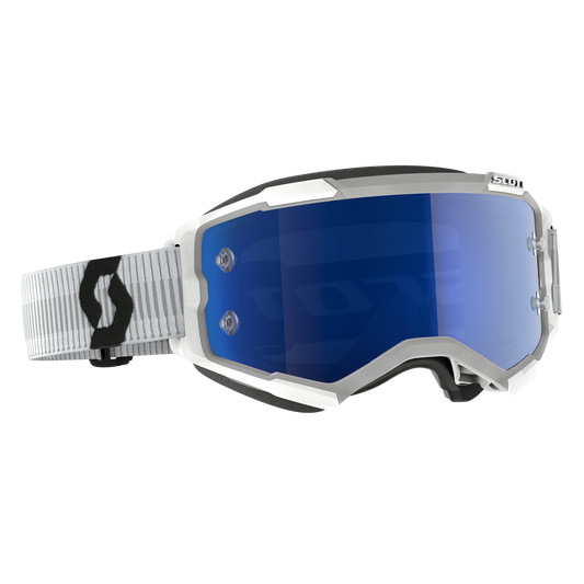 Scott Brille Fury Chrome weiss Glas blau