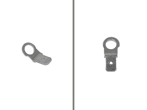 Kontaktfahne / Kontaktzunge M5 (Messing verzinkt) für Bremslichtschalter / Masseverbindung / Leerlaufanzeige passend für S50, S51, S70, SR50, SR80, S53, S83, SR4-2, SR4-3, SR4-4, KR51/1, KR51/2, MZ ES, ETS, TS, ETZ