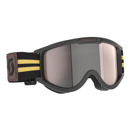 Scott Brille 89X Era schwarz / Glas silber chrom