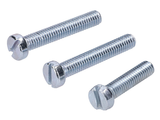 Normteilesatz Schrauben für Lichtmaschinendeckel (3-teilig) Zylinderschrauben mit Schlitz (verzinkt) passend für S51, S70, S53, S83, SR50, SR80, KR51/2