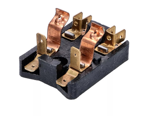 Sicherungsdose 2-polig (6xSteckanschlüsse innen) 8811.1/7-1 ohne Deckel passend für S50, S51, S70, KR51, KR51/1, KR51/2, SR50, SR80, SR4-2, SR4-2/1, SR4-3, SR4-4, MZ ES125, ES150, ES175, ES250, ES175/1, ES175/2, ES250/1, ES250/2, ES300