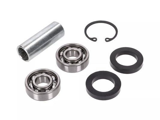Kugellager im Set (6-teilig) für Radnabe vorn oder hinten mit Rohrstück und Dichtring "offene Ausführung" passend für S50, S51, S70, S53, S83, SR50, SR80, KR51, KR51/1, KR51/2, SR4-1, SR4-2, SR4-3, SR4-4 (SNH)