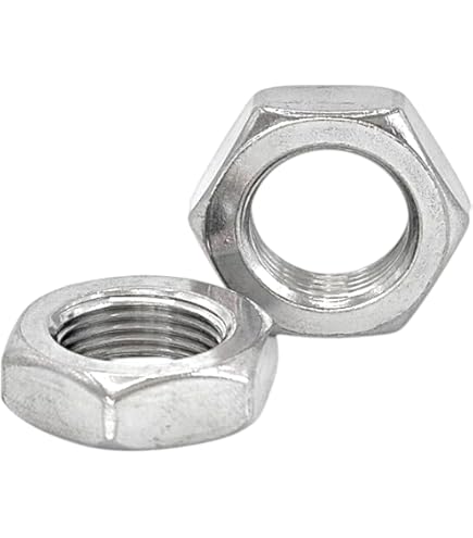 Mutter Z.B. für Polrad, Primärritzel, Antriebsritzel M10x1,0 DIN 936 verzinkt (Flache Sechskantmutter) ( 5,75 mm hoch)