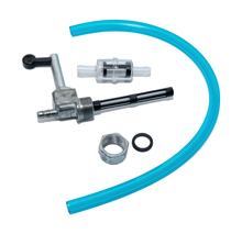 Benzinhahn / Kraftstoffhahn im Set (3-teilig) vollständig (ohne Wassersack, langer Hebel), Benzinschlauch und Benzinfilter passend für KR51, KR51/1, KR51/2, SR50, SR80
