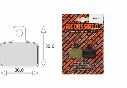 Accossato Bremsbelag hinten