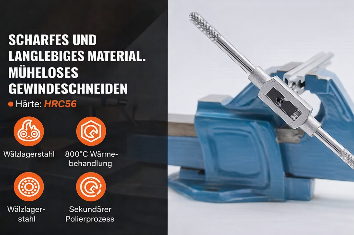 116-teiliges Gewindeschneider- und Gewindebohrer Set