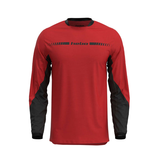 Hebo Tech Hemd rot-schwarz M