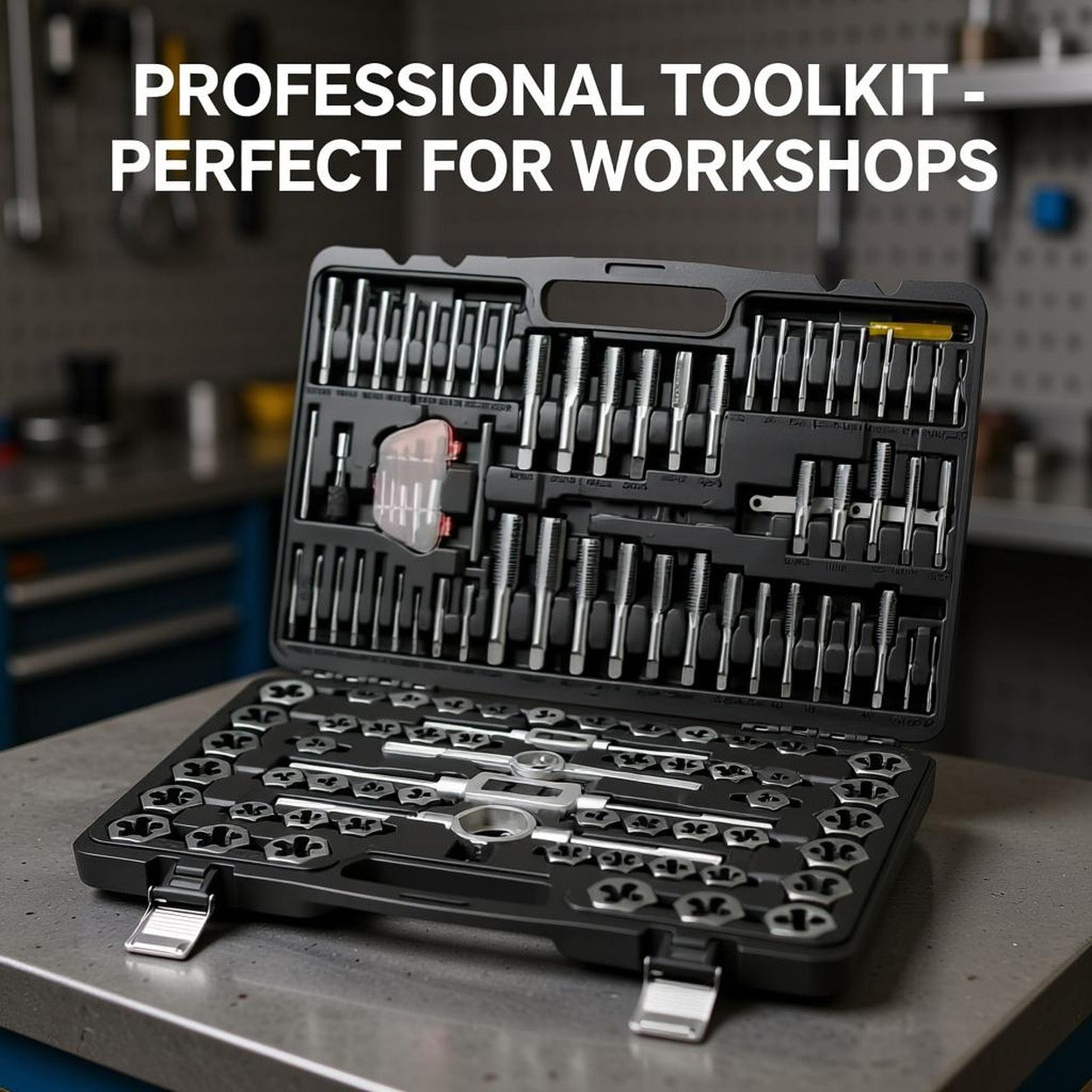 116-teiliges Gewindeschneider- und Gewindebohrer Set