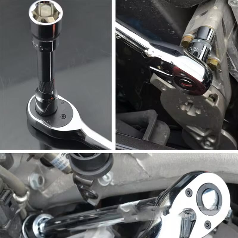 108-teiliges Ratschen-Steckschlüssel-Set, Auto-Reparatur-Werkzeug, Drehmomentschlüssel-Kombi-Set, 1/4 Zoll 1/2″ Ratschenschlüssel, Schraubendreher-Bits, Handwerkzeug