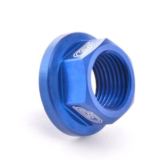 CSP Achsmutter 21mm Montesa / Sherco / Scorpa blau