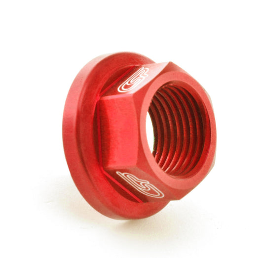 CSP Achsmutter 21mm Montesa / Sherco / Scorpa rot