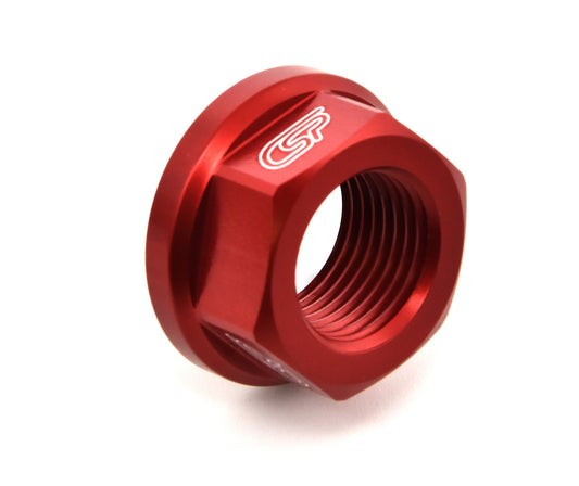 CSP Achsmutter 24mm Montesa / Sherco / Scorpa rot