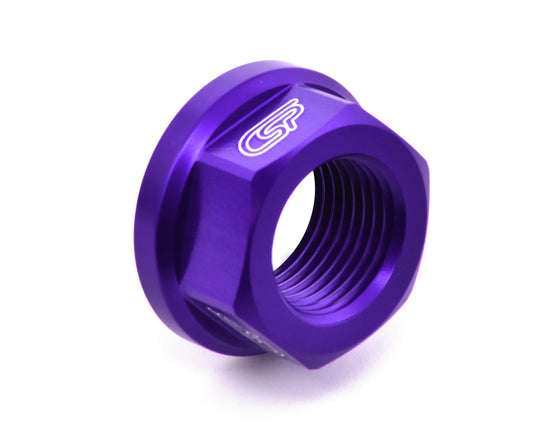 CSP Achsmutter 24mm Montesa / Sherco / Scorpa blau