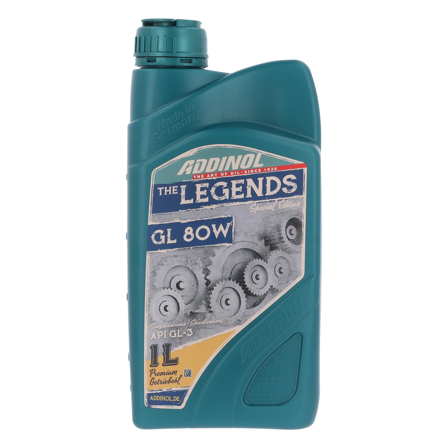 Öl - Getriebeöl - SAE 80W - API GL-3 - GL 80 W - 1 Liter Flasche (ADDINOL)