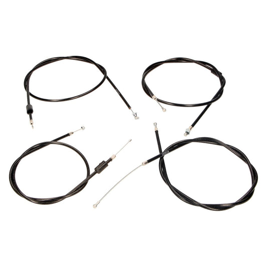 Bowdenzugsatz schwarz (4-teilig) komplett passend für S50