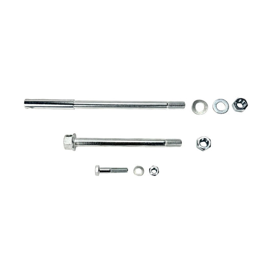 Achse / Steckachse im Set (9-teilig) vorn & hinten mit Muttern, Scheiben & Schrauben (verzinkt) passend für S50, S51, S70, S53, S83, SR50, SR80