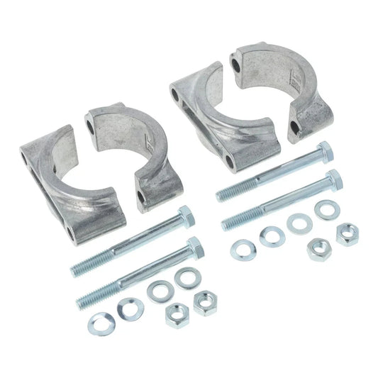 Klemmbrücken im Set (20-teilig) Aluminium (roh / unbehandelt) 2x Klemmbrücke & 2x Formstück für Schutzblech / Kotflügel, vorn mit Normteilesatz (verzinkt) passend für S50, S51, S70, SR50, SR80