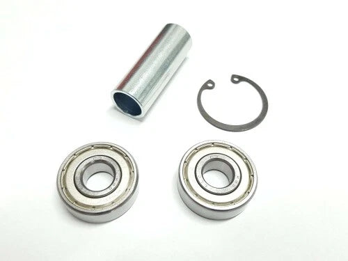 Kugellager im Set (4-teilig) für Radnabe vorn oder hinten mit Rohrstück "geschlossene Ausführung" passend für S50, S51, S70, S53, S83, SR50, SR80, KR51, KR51/1, KR51/2, SR4-1, SR4-2, SR4-3, SR4-4 (SNH)