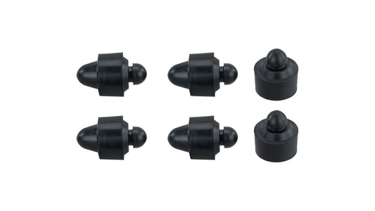 Gummipuffer im Set (6-teilig) für Sitzbank / Doppelsitz (schwarz) passend für KR51, KR51/1, KR51/2