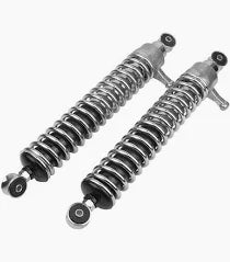 Federbeine hinten im Satz (links & rechts) 2-fach verstellbar "Enduro" (Abstand 360mm) Stoßdämpfer verchromt, Druckfeder verchromt passend für S50, S51E, S70E, S53E, S83E