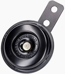 Hupe / Signalhorn 12V (Ø65mm) Gehäuse schwarz, Deckel schwarz "105dB" passend für Moped & Motorrad