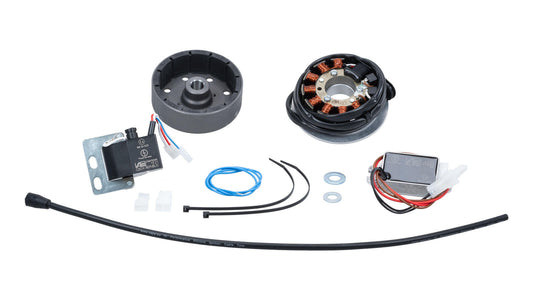 Lichtmaschine mit Zündanlage im Set (Umbausatz auf 12V) passend für S50, S51, S61, S70, SR50, SR4, KR51 (VAPE)